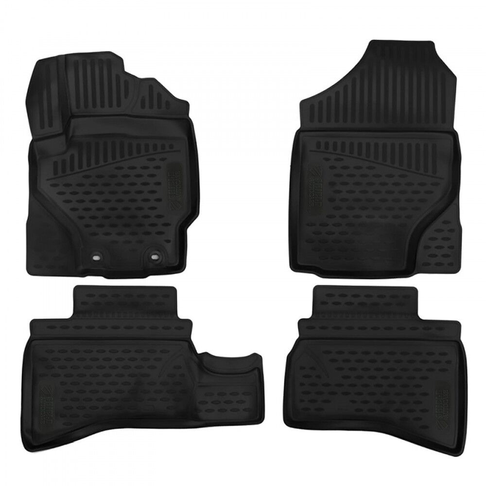 3D Rubber Tray Floor Mats Tailored for Toyota Aqua 11-14
