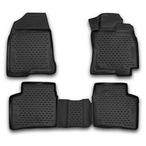 3D Rubber Tray Floor Mats Tailored for Toyota Prius 03-09