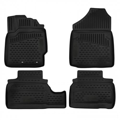 3D Rubber Tray Floor Mats Tailored for Toyota Vitz 10-16