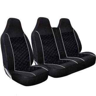 2+1 Piping Square Quilting Van Seat Covers