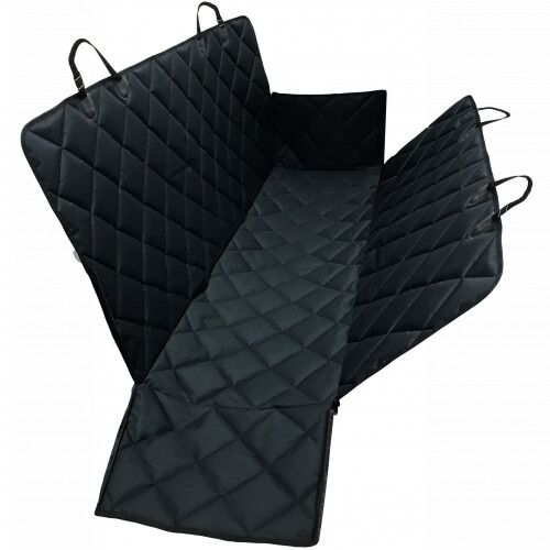 Heavy Duty Universal 3in1 Rear Seat, Quilted Pet Hammock Boot Liner with Side Pannels