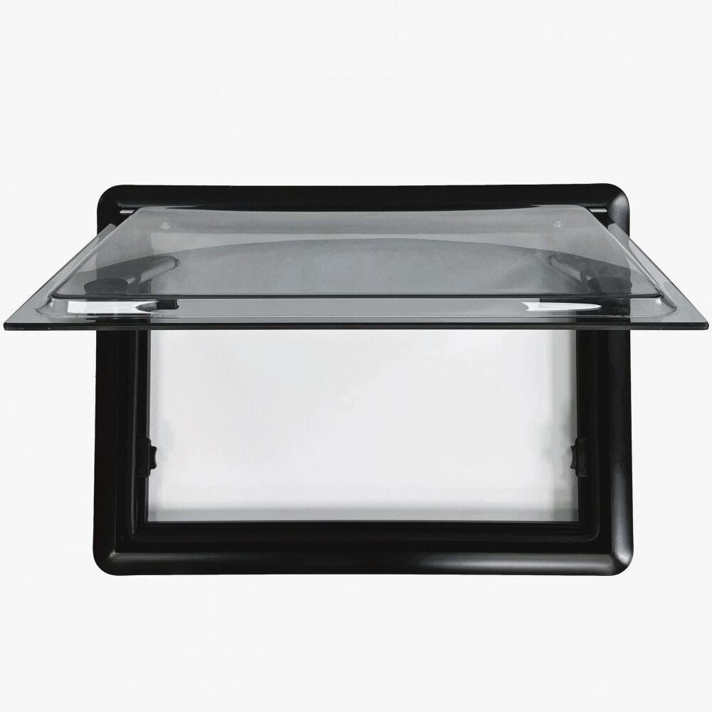 Top Hinged Cassette Camper Window with Black out Blinds and Fly Net Screens