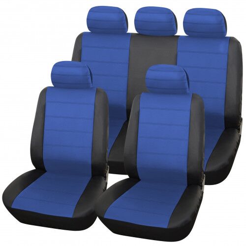 Universal Urban Style 9pc Leather Look Car Seat Cover Set
