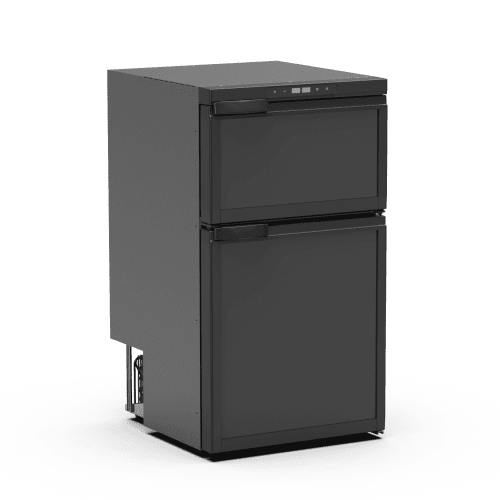 Cool Mate 80L 12v Black Dual Fridge Cooler Refrigerator Freezer For Camper Van Motorhome