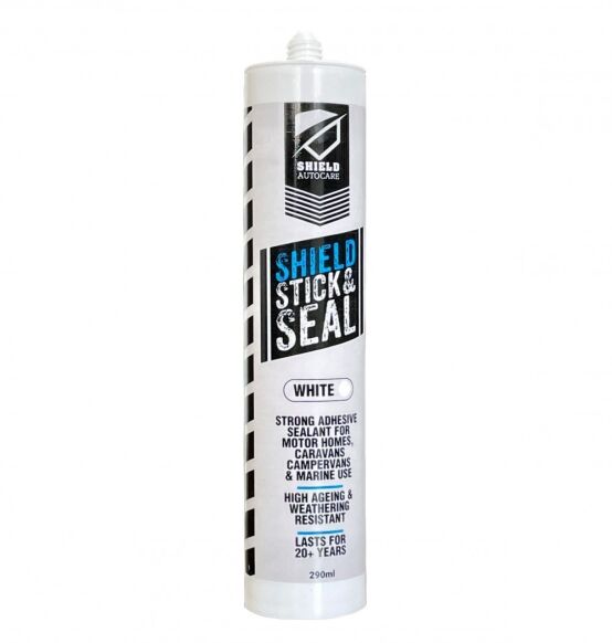 SHIELD STICK & SEAL WHITE STRONG HYBRID POLYMER ADHESIVE SEALANT AUTOMOTIVE/MARINE