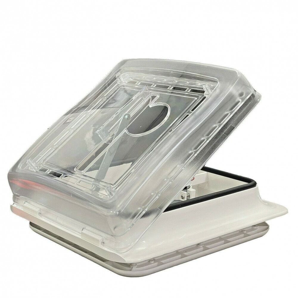 Roof Vent Sky Light 12v Crystal Dome Shower Hatch Camper / Caravan 360x360mm