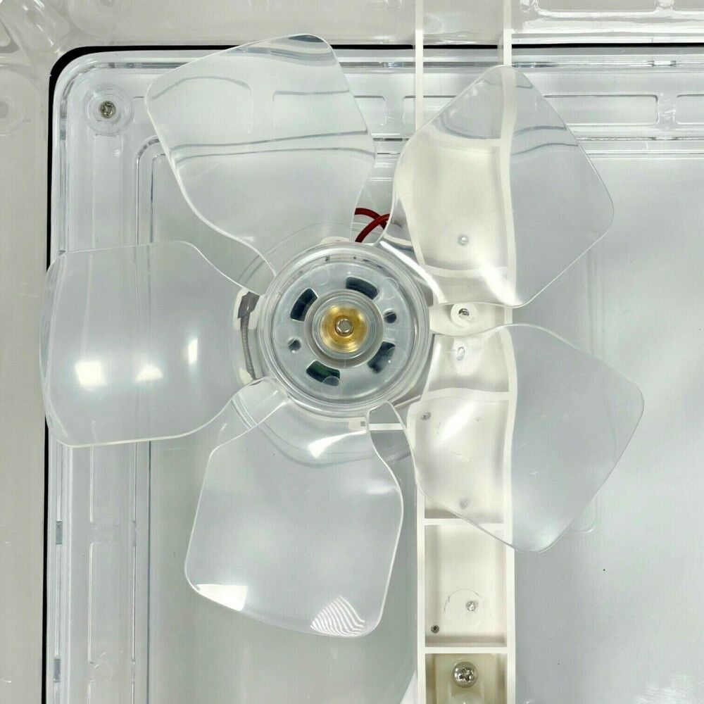 Roof Vent Sky Light 12v Crystal Dome Shower Hatch Camper / Caravan 360x360mm