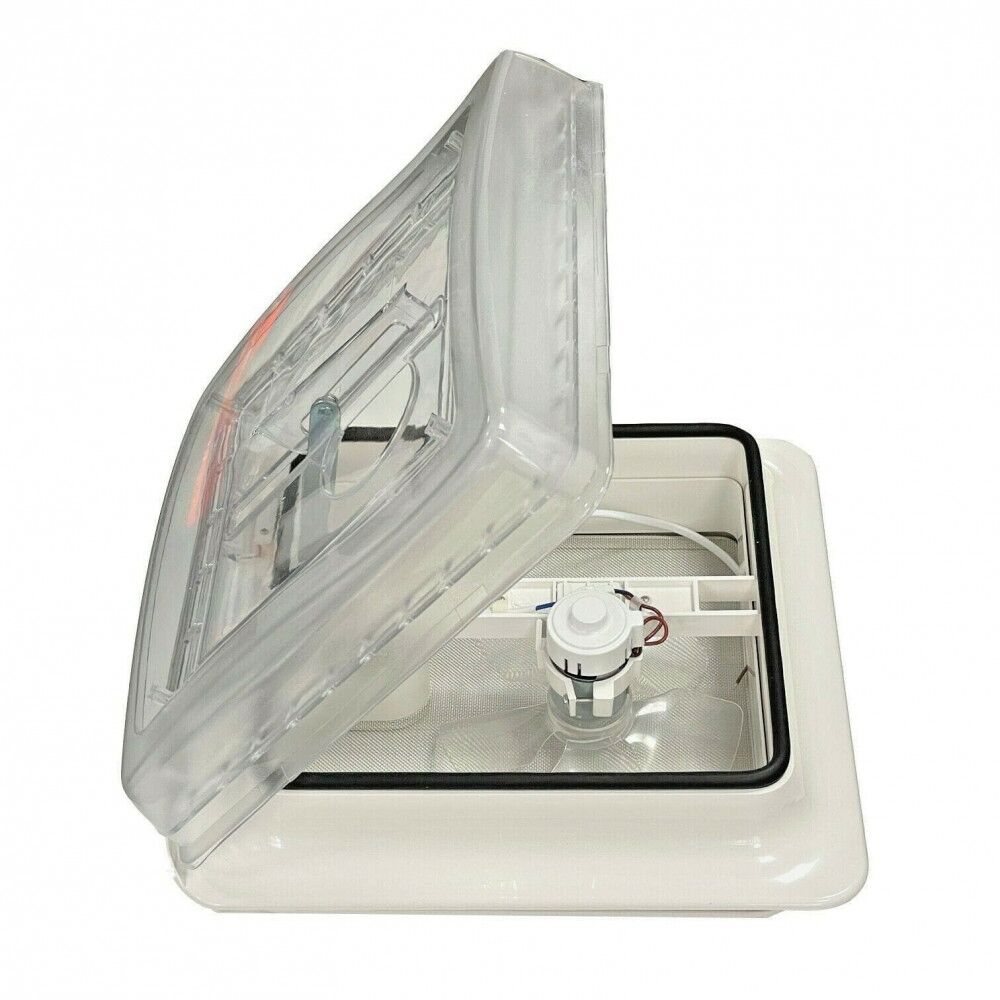 Roof Vent Sky Light 12v Crystal Dome Shower Hatch Camper / Caravan 360x360mm