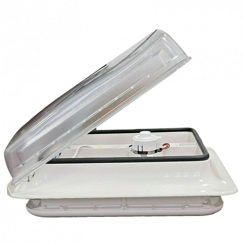 Roof Vent Sky Light 12v Crystal Dome Shower Hatch Camper / Caravan 360x360mm