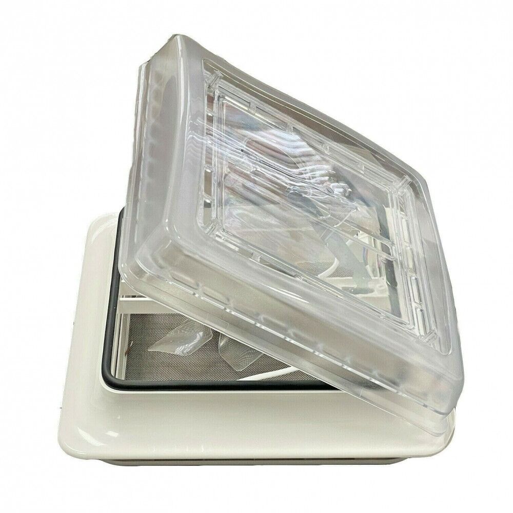 Roof Vent Sky Light 12v Crystal Dome Shower Hatch Camper / Caravan 360x360mm