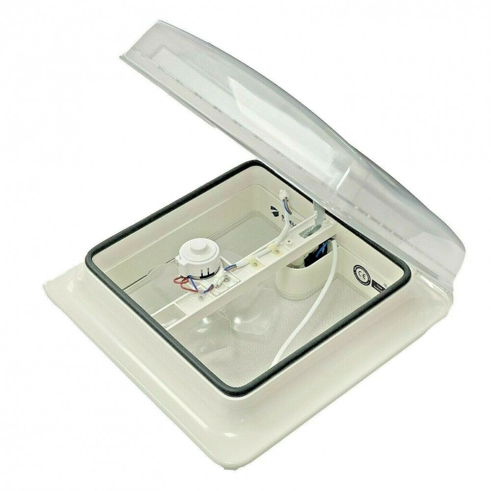 Roof Vent Sky Light 12v Crystal Dome Shower Hatch Camper / Caravan 360x360mm
