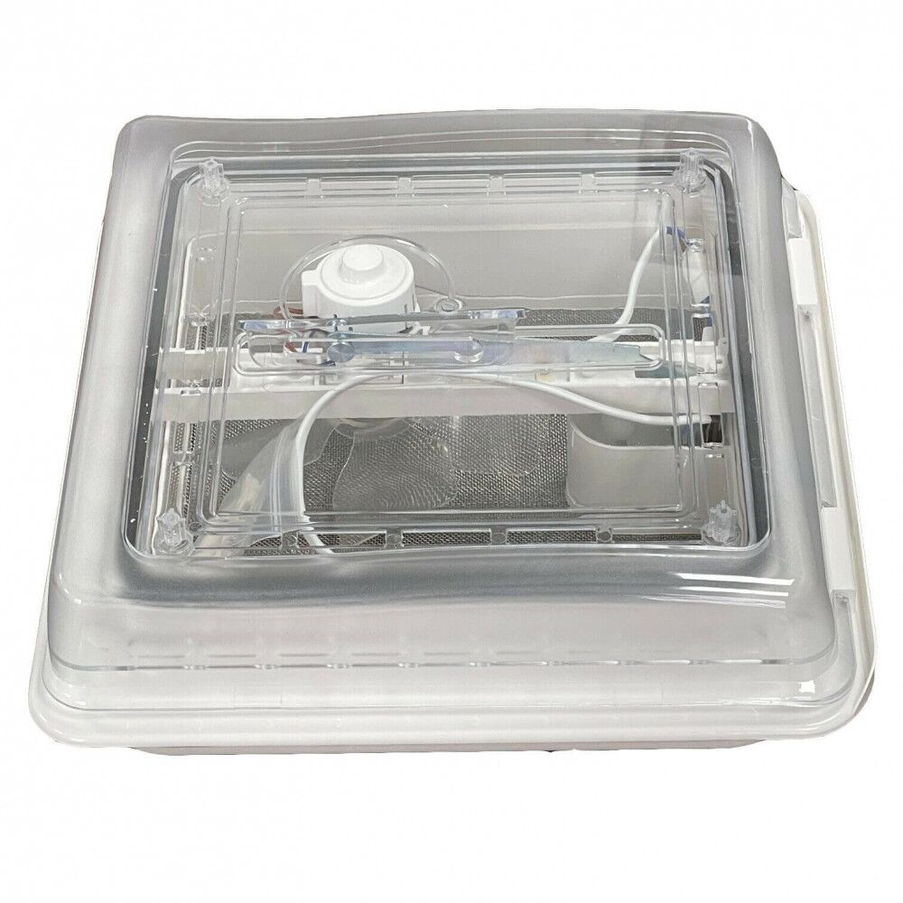 Roof Vent Sky Light 12v Crystal Dome Shower Hatch Camper / Caravan 360x360mm