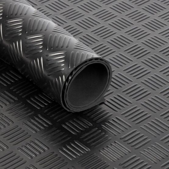 5bar rubber matting checker rubber flooring