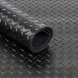 checker plate rubber matting roll flooring main