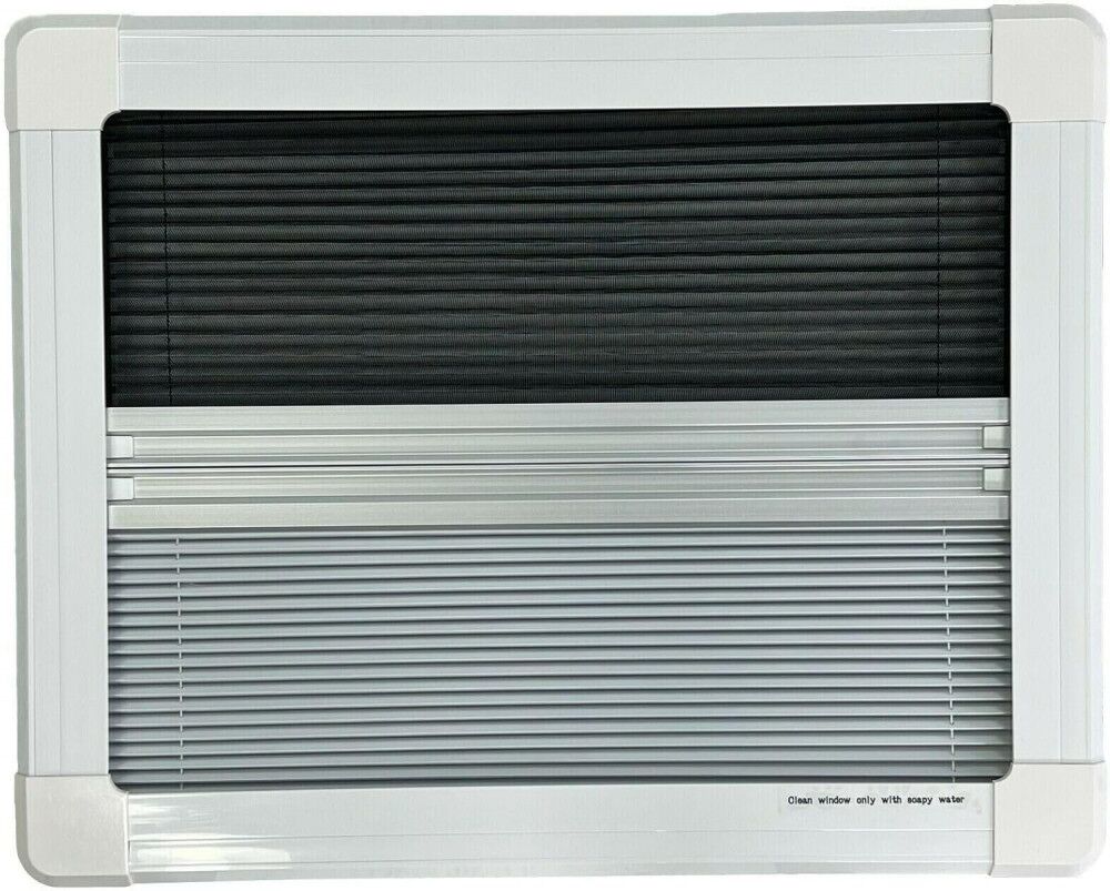 flat flush cassette campervan window black out blind fly net
