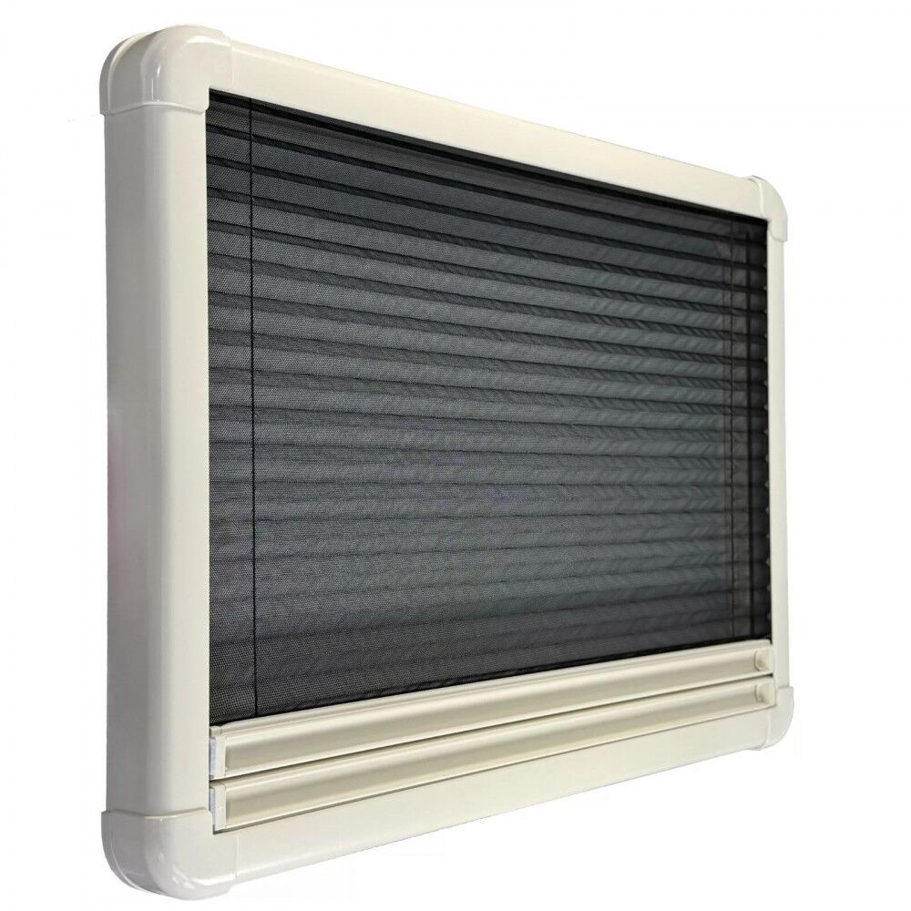 smoke beige campervan blind built in fly net