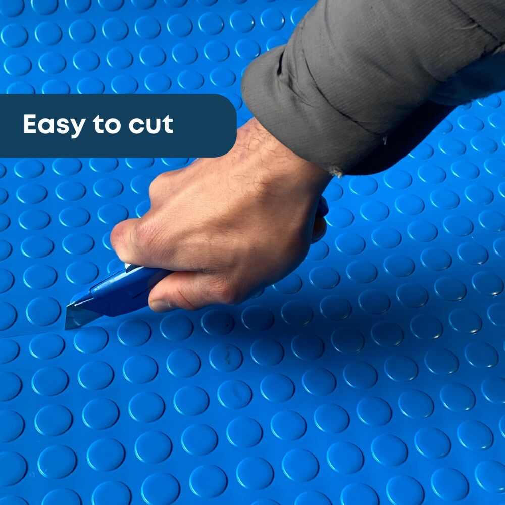 pvc blue vinyl flooring roll easy cut