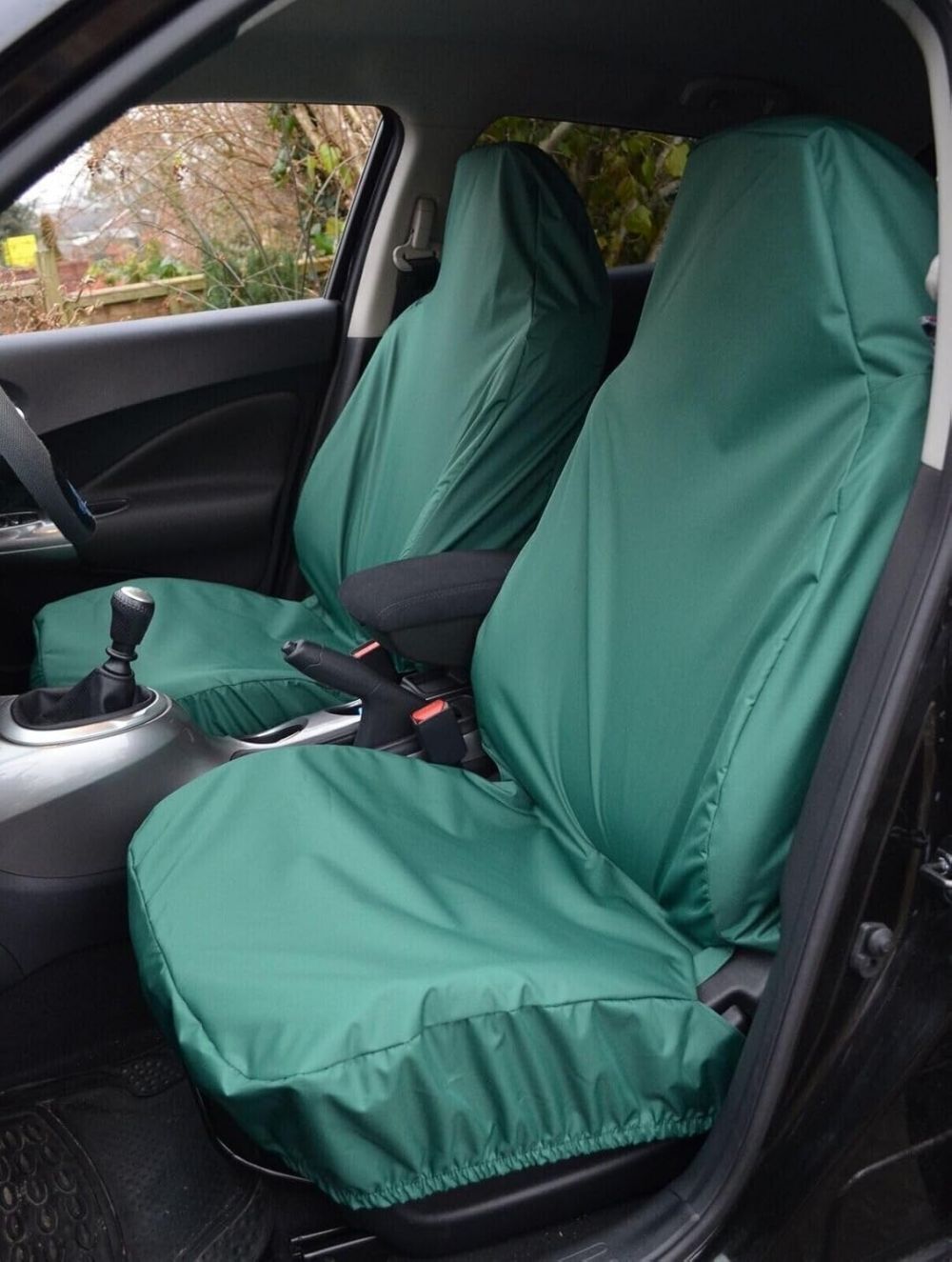 1+1 hd universal van car seat cover front driver passenger green lifestyle