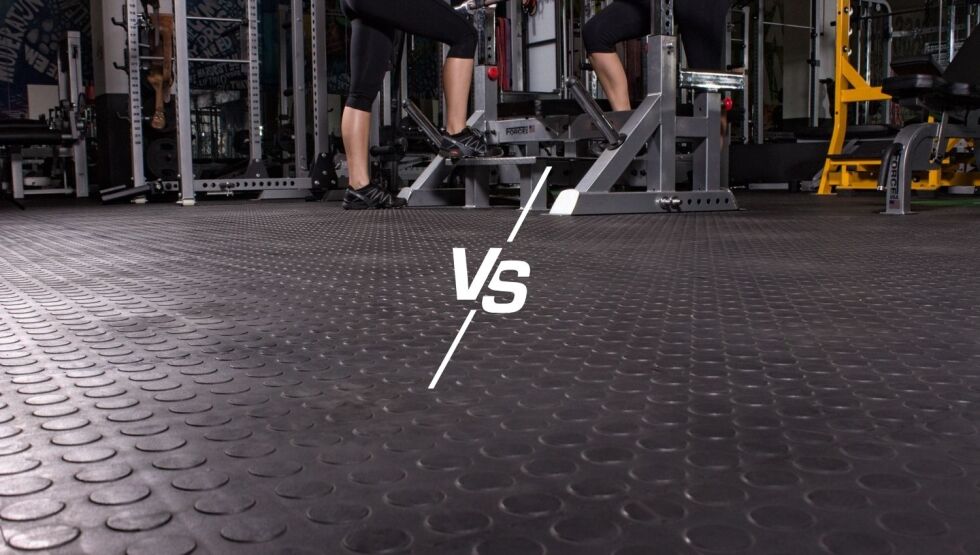 rubber matting vs pvc lino vinyl flooring difference