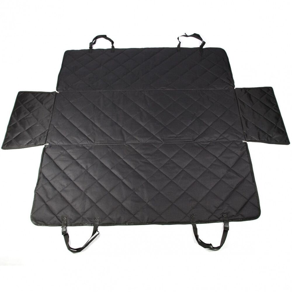 Heavy Duty Universal 3in1 Rear Seat, Quilted Pet Hammock Boot Liner with Side Pannels