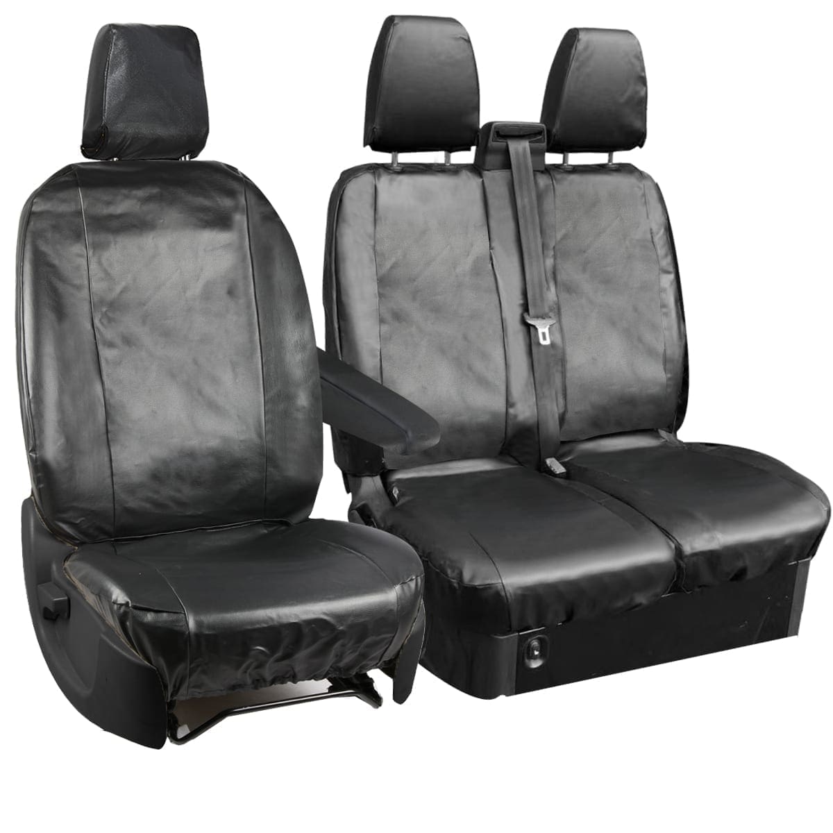 Ford Transit Custom 2013-ON Tailored Leather Look Seat Covers